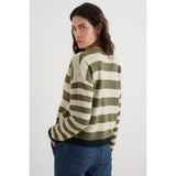 Seasalt Pinwell Cardigan In Bright Shape Light Olive Mix