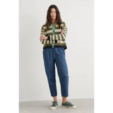 Seasalt Pinwell Cardigan In Bright Shape Light Olive Mix
