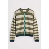 Seasalt Pinwell Cardigan In Bright Shape Light Olive Mix