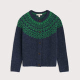 Seasalt Port Kinnis Fair Isle Cardigan With Merino In Wag Tail