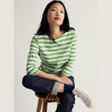 Seasalt Sailor 3/4 Sleeve Top In Scallion Clover Leaf