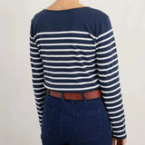 Seasalt Sailor Shirt Falmouth Breton Maritime Chalk