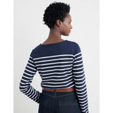 Seasalt Sailor Shirt in GOTS-Certified Organic Cotton Jersey In Maritime Chalk