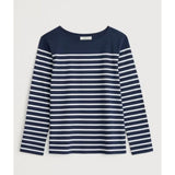 Seasalt Sailor Shirt in GOTS-Certified Organic Cotton Jersey In Maritime Chalk