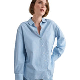 Seasalt Sea Path Oversized Poplin Shirt In Mini Sunrise Skipper