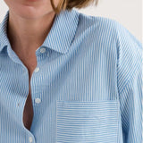 Seasalt Sea Path Oversized Poplin Shirt In Mini Sunrise Skipper