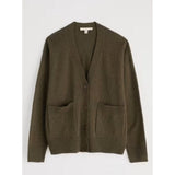 Seasalt Senara Merino-blend Cardigan In Rich Olive