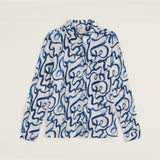 Seasalt Teasel Head Printed Jersey Shirt In Ink Strokes Chalk
