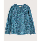 Seasalt Ysella Top In Flax Flower Horizon