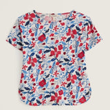 Serasalt Bryher View Printed T-Shirt In Poppy Floral