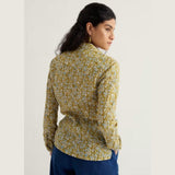 Serasalt Larissa Shirt In Inky Botanical Tansy