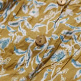 Serasalt Larissa Shirt In Inky Botanical Tansy