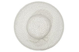 Seeberger Paper Crochet Floppy Hat in White