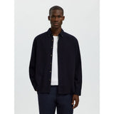 Selected 100% Cotton Button-Down Shirt In Sky Captain