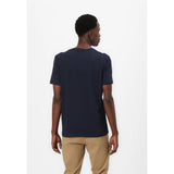 Selected Haspen O-Neck Tee In Navy Blazer