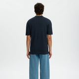 Selected Knit New Cable Polo Shirt In Sky Captain