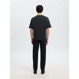 Selected Loose Fit T-Shirt In Black