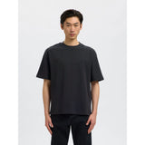 Selected Loose Fit T-Shirt In Black