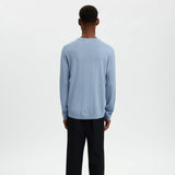 Selected Merino Knit Pullover In Dusty Blue