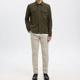 Selected Miles Flex Trousers In Moonstruck