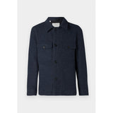 Selected Mitch Wood Blend Light Jacket In Sky Captain Melange