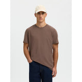 Selected Regular T-Shirt In Morel