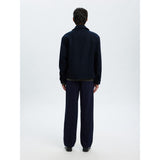 Selected Wool Blend Short Jacket In Sky Captain