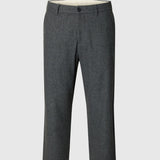 Selected Wool Blend Tapered Trousers In Dark Grey