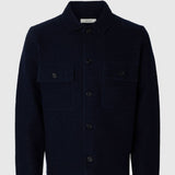 Selected Wool Cardigan In Sky Captain