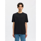 Selected Zipper Polo Shirt In Sky Captain