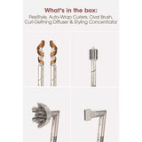 Shark HD435SLUK FlexStyle 4-in-1 Air Styler & Hair Dryer For Curly & Coily Hair in Stone