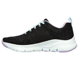 Skechers Arch Fit Comfy Wave Trainers Black