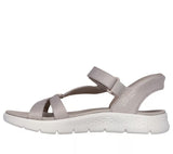 Skechers Slip-ins: GO WALK Flex Sandal Illuminate In Taupe