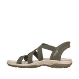 Skechers Women's Slip-ins Reggae Slim Stretch Flex in Olive Green
