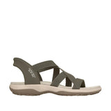 Skechers Women's Slip-ins Reggae Slim Stretch Flex in Olive Green