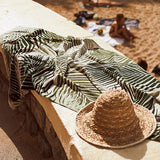 Slowtide Hala - Beach Towel-Green