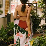 Slowtide Mauka - Beach Towel-White