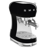 Smeg 50's Style Espresso Coffee Machine with Steam Wand In Black