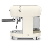 Smeg 50's Style Espresso Coffee Machine with Steam Wand In Cream