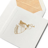 Smythson Golden Angel Christmas Card Set (Pack of 10)