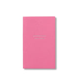 Smythson Inspirations And Ideas Panama Notebook In Flamingo
