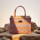 Sorena Caldera Medium Tote Bag In Orange Multi