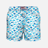St Barth MC2 Ultralight Swim Short Print Shark Trouble