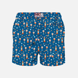 St Barth MC2 Ultralight Swim Shorts Aperol Spritz
