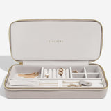 Stackers Sleek Necklace Zipped Travel Jewellery Box In Taupe