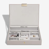 Stackers Classic Jewellery Box Lid In Taupe Raffia