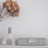 Stackers Mini Jewellery Box With Lid In Pebble Grey