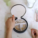 Stackers Round Zipped Jewellery Box
