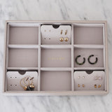 Stackers Set Of 3 Earring Accessory Inserts In Grey