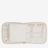 Stackers Square Jewellery Roll In Blush Raffia